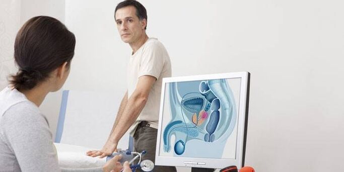 Mężczyzna na wizycie u lekarza